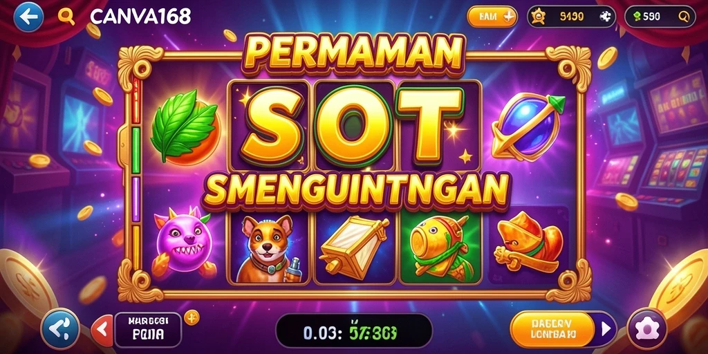Tampilan gameplay seru di CANVA168 dengan banyak pilihan slot.