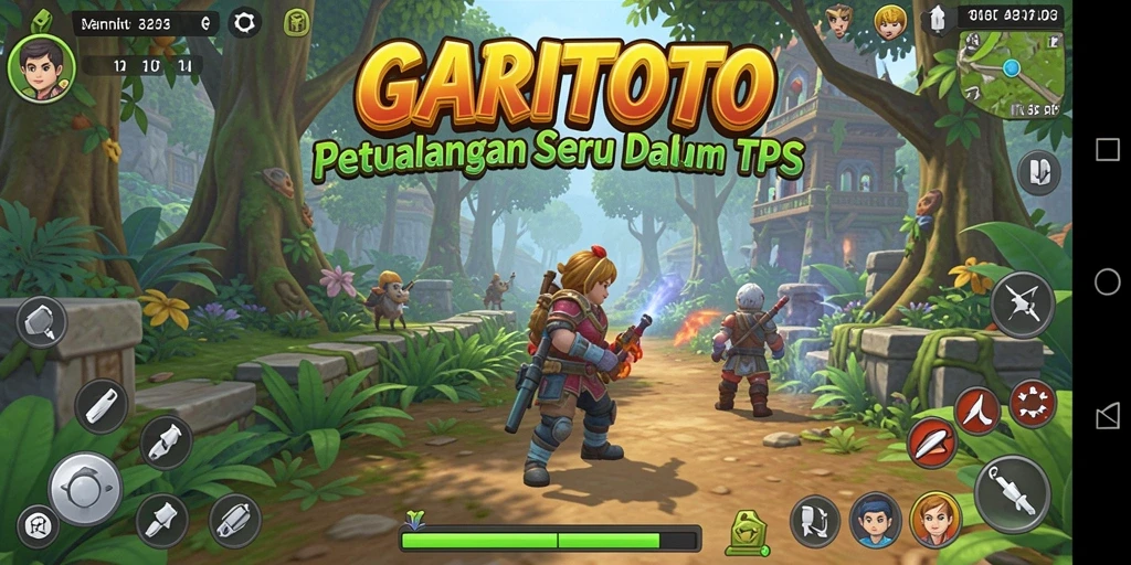 Tangkapan layar menampilkan aksi seru dalam gameplay TPS GARITOTO.