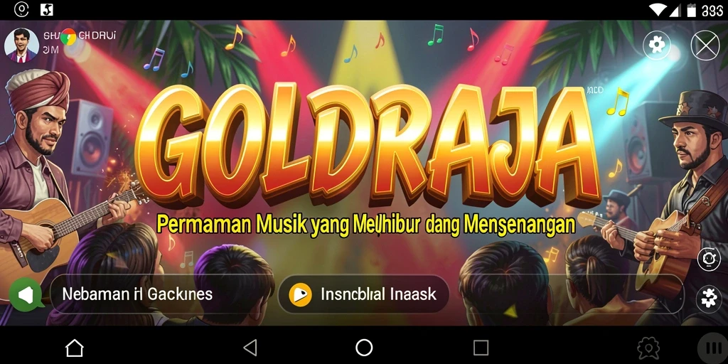 Tampilan gameplay yang seru dan interaktif dari GOLDRAJA.