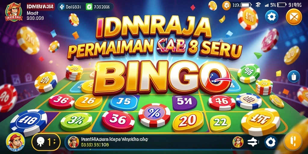 Tampilan gameplay IDNRAJA yang seru dan menarik dalam permainan Bingo.
