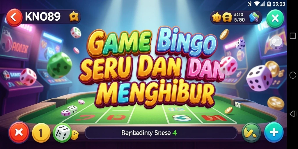 Tampilan gameplay seru dalam KNO89 dengan banyak pemain Bingo.