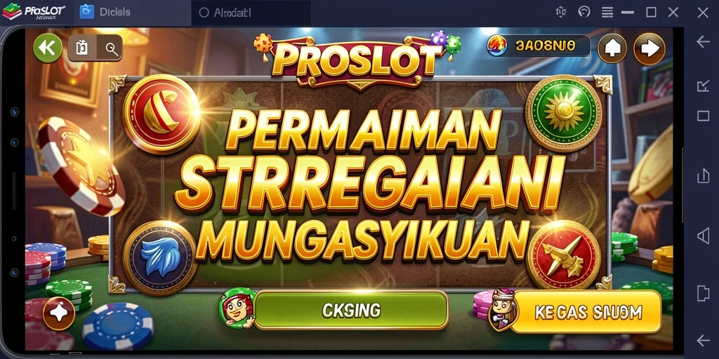 Tampilan gameplay <strong>PROSLOT</strong> menampilkan pertempuran dan strategi yang menegangkan.