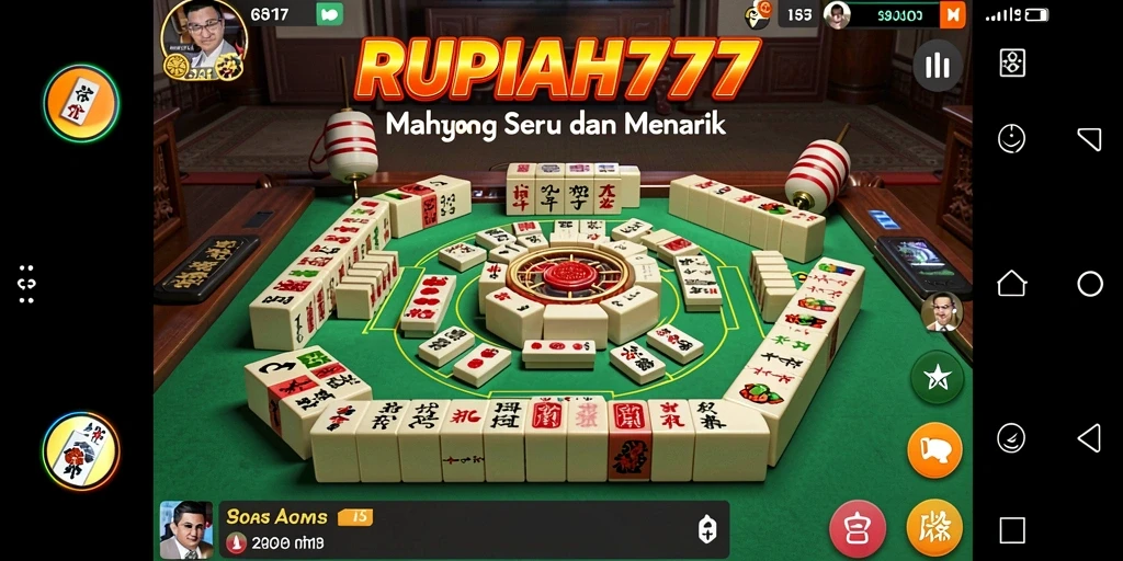 Screenshot gameplay RUPIAH777 menunjukkan momen seru saat bermain Mahjong.