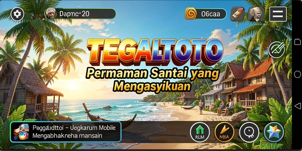 Tampilan gameplay menarik dari TEGALTOTO dengan elemen santai.