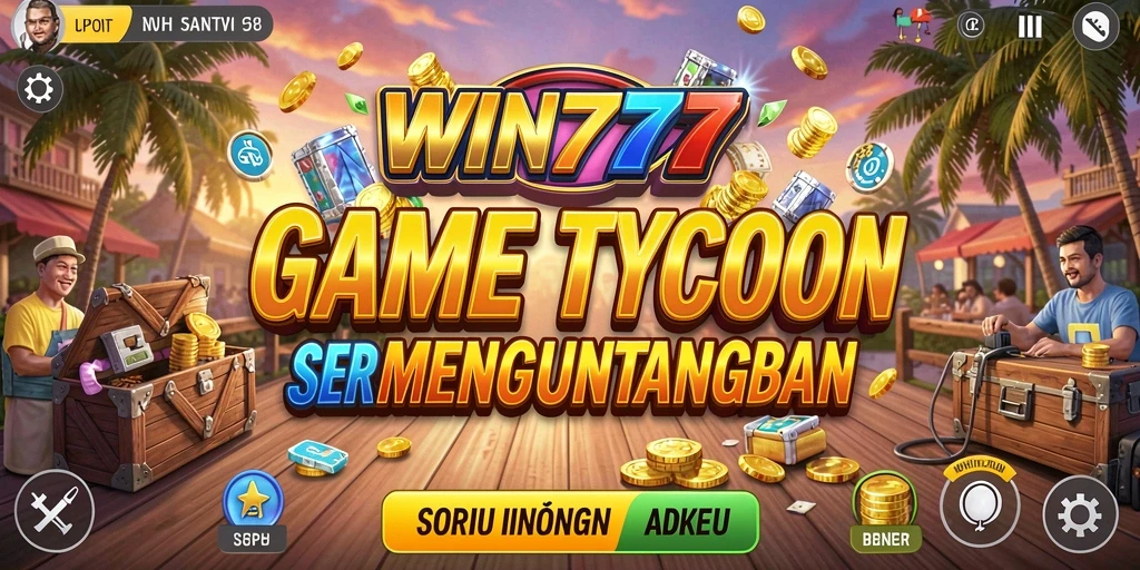 Screenshot gameplay WIN777 menampilkan desain bisnis dan interaksi pemain.